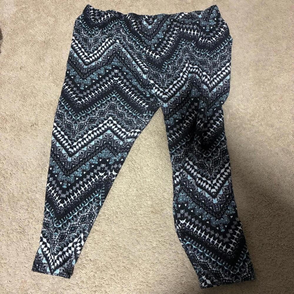 Faded Glory womens pants size 3X black blue